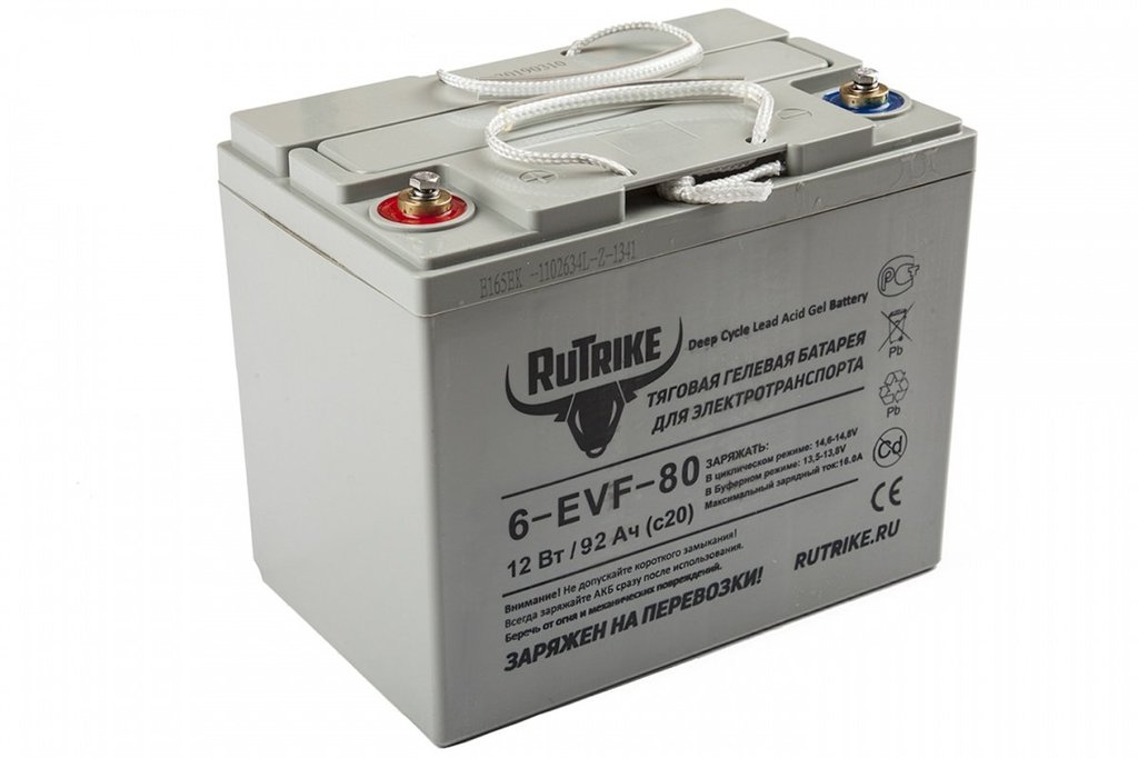 купить тяговый гелевый аккумулятор rutrike 6-evf-80 (12v80a/h c3) в Пскове