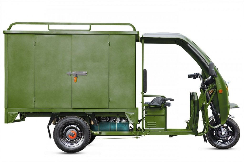 купить грузовой электротрицикл rutrike карго 1800 60v1000w (зеленый-2118) в Пскове