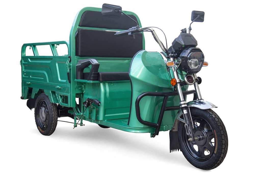купить грузовой электротрицикл rutrike вояж к1 1200 60v800w (темно-серый-2336) в Пскове