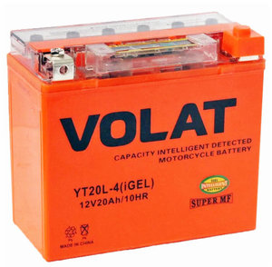 купить аккумулятор volat yt20l-4 igel 12в 20а/ч стартерный мото 175x87x155 мм в Пскове
