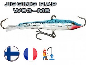 купить балансир rapala jigging rap w03-mb в Пскове