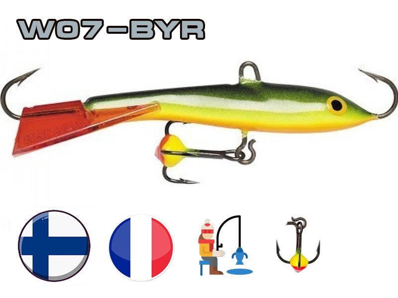 купить балансир rapala jigging rap w07-byr в Пскове