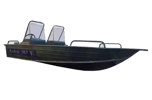 купить алюминиевая моторная лодка wyatboat-390у 2 консоли в Пскове